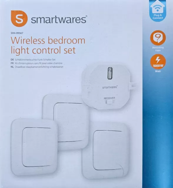 Smartwares SH4-99567 Lichtschalter - Weiß (Packung mit 3)