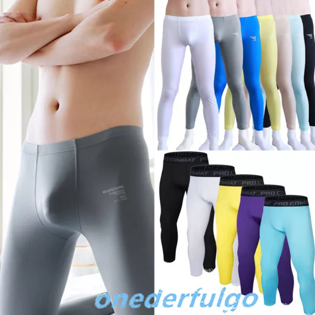 Men's Athletic Compression Pants Tight Leggings Sports Base Layer Gym Bottoms