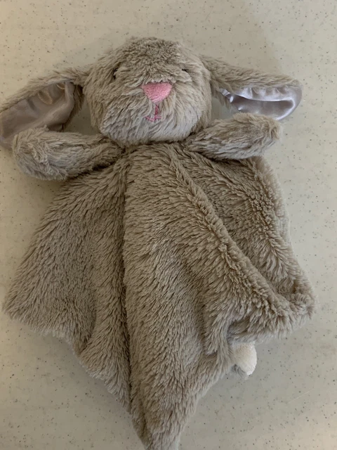 KellyToy gray Lovey~Plush Bunny Security Blanket KellyToy Rattle