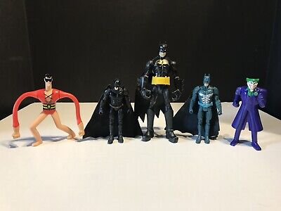 Lot of 5 DC Comics Batman Plastic Man & Joker Action  Figures Toys Misc.