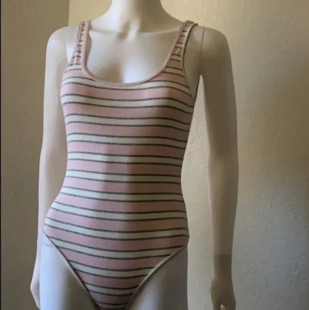 American Apparel Vintage Striped Bodysuit