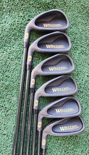 Warrior Iron Set TCP Technology 6 Pc Black 3,4,5,6,7,8, Graphite Shaft Lefty