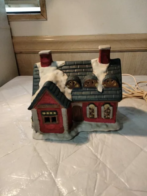 Porcelain Christmas Village Light up House building