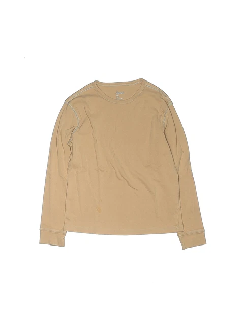 Leveret Girls Brown Long Sleeve T-Shirt 12