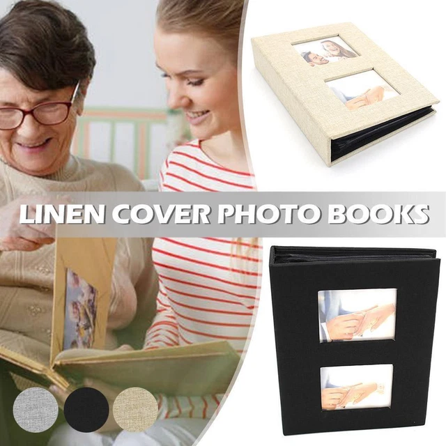 Copertina di lino 6" libri fotografici album fotografici slip-in 200 per tasche regalo 6T3E O2L6