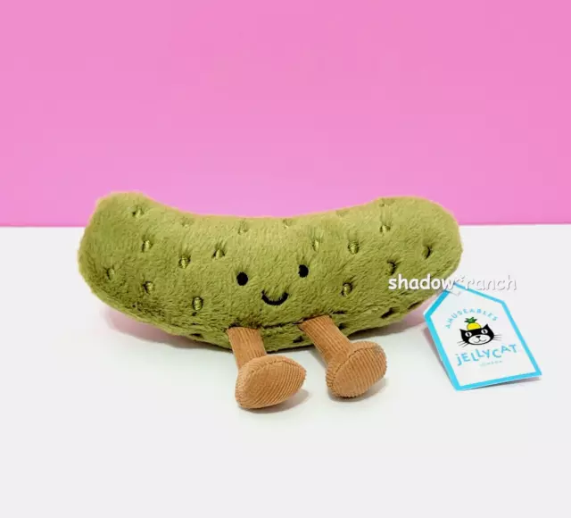 Jellycat AMUSEABLE PICKLE Soft Plush Toy Fun CUTE Collectible Stuffed Food NWT