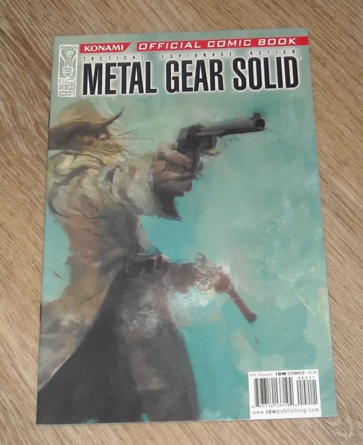 METAL GEAR SOLID # 2 IDW COMICS October 2004 KONAMI VIDEO GAME ASHLEY WOOD ART