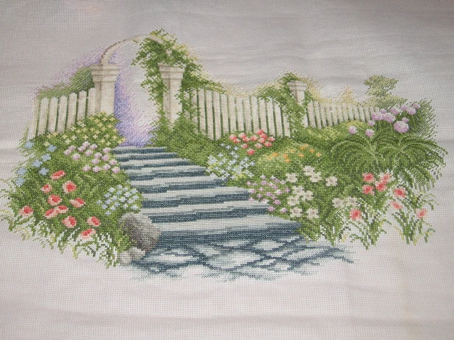 Kit Broderie Point De Croix "Recettes Du Jardin : Botte De Radis", Neuf