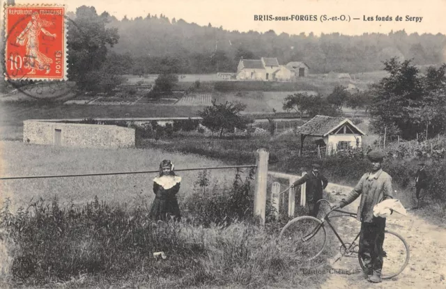 CPA 91 BRIIS SOUS FORGES / LES FONDS DE SERPY / cpa rare