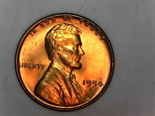 1954-S Lincoln Wheat Cent  Uncirculated       BU Gem - Amazing Condition