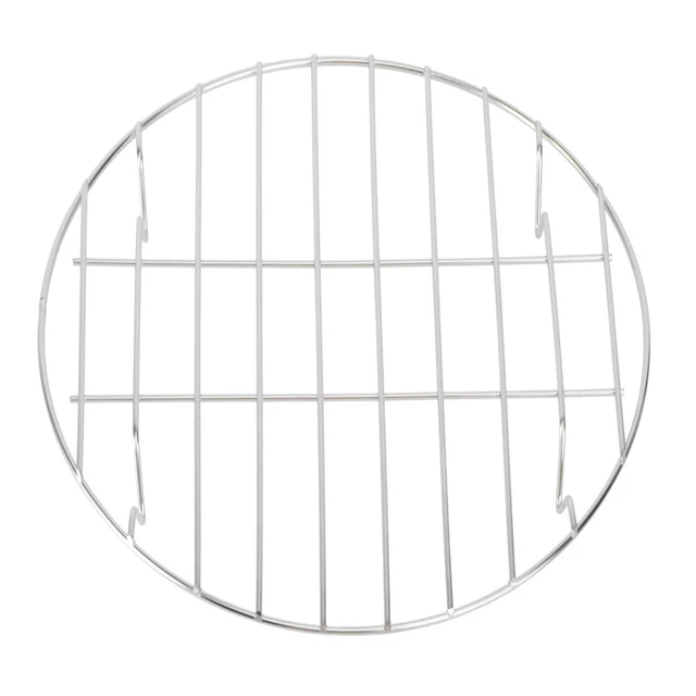 Griglia A Rete Tonda Per BBQ - In Acciaio Antiaderente, Per Campeggio E Picnic All'Aperto - Foto 9