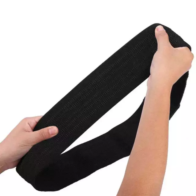 Fascia di Resistenza per Allenamento Gambe e Glutei in Nylon Nero