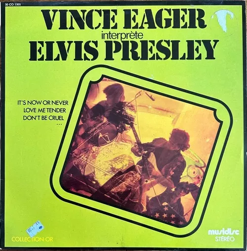 Vince Eager - Pays Tribute To Elvis Presley - Vinyl LP 33T