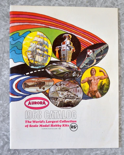 VINTAGE AURORA 1968 Model Kit Catalog Monster Superhero Lost in Space £