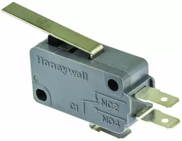 1 x Honeywell Leaf Lever Microswitch, 16 Amp 250 Volt AC SPDT NO/NC
