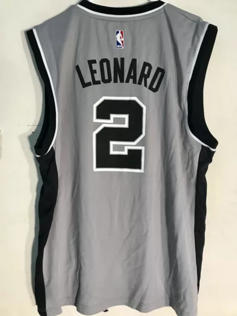 Adidas NBA Jersey San Antonio Spurs Kawhi Leonard Grey sz 2XL