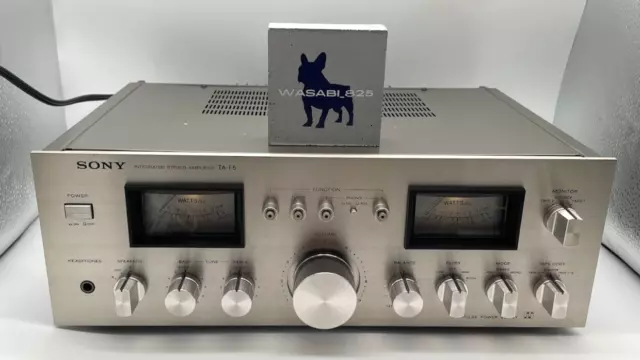 Sony TA-F5 Integrated Amplifier Vintage Audio Equipment Silver Tested Used Japan