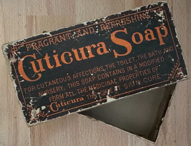 Antique Cuticura Soa Box, Vintage Display Cuticura Soap Advertising Display Box