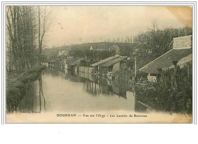 91.Dourdan.vue Sur L'orge.les Lavoirs De Boniveau.tache Et Plie