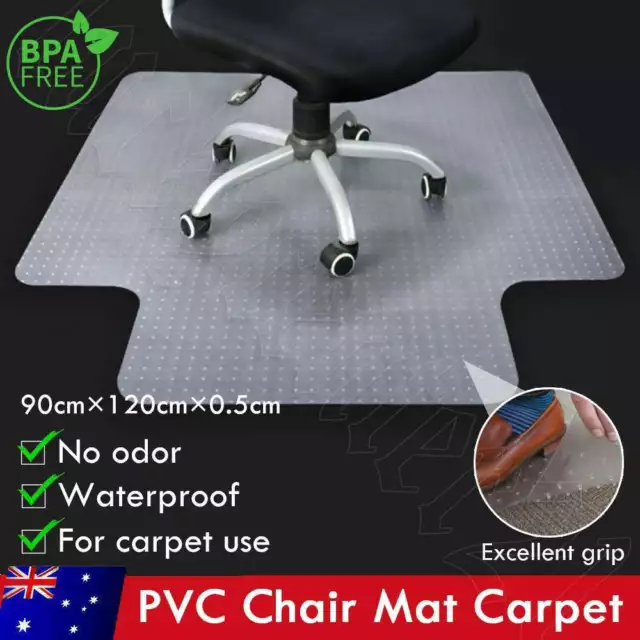 Chair Mat Carpet Hard Floor Protectors PVC Home Office Room Computer Mats 120x90