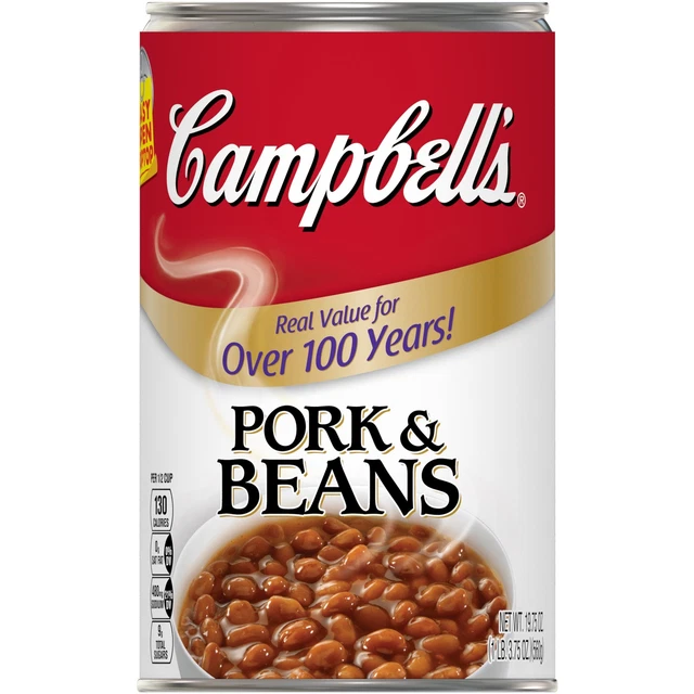 Campbell's Pork and Beans, 19.75 oz. Can (pack of 4)