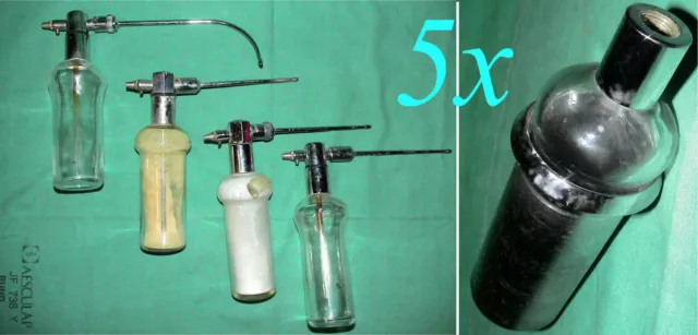5x HNO Praxis OTOPRONT Sprühflaschen Behandlungseinheit ENT Spray Bottle Treatm