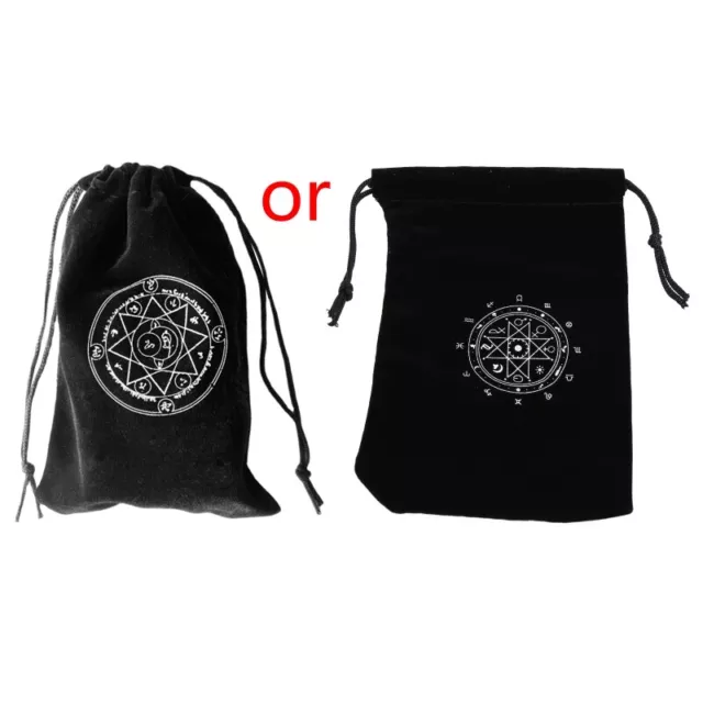 Dvination Utensil Drawstring Board Game Bag Velvet Tarot Storage Bag