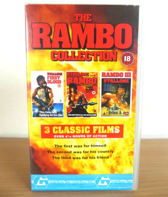 THE RAMBO COLLECTION VHS Video Box Set 3 Films Stallone £8.99 - PicClick UK