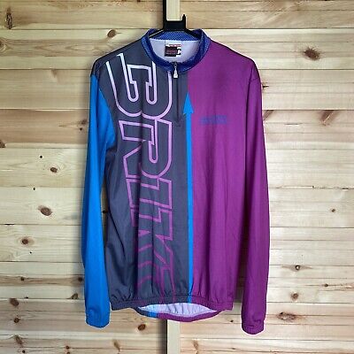 VINTAGE a maniche lunghe Ciclismo in jersey Made in Italy by BRIKO taglia XXL 