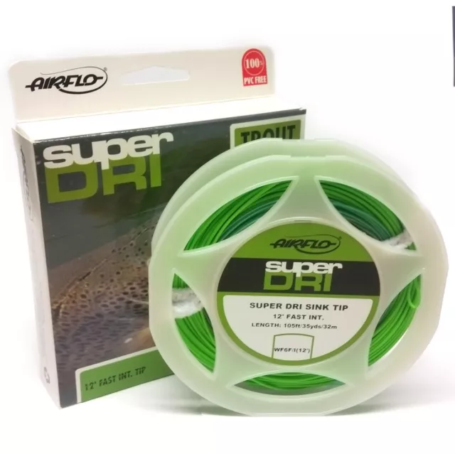 Airflo Super DRI Trout Fly Line - All sizes Floating Intermediate 6ft 12ft tips