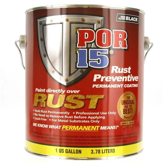 POR-15 #45401 (Rust Preventative Paint Gallon Semi Gloss Black)