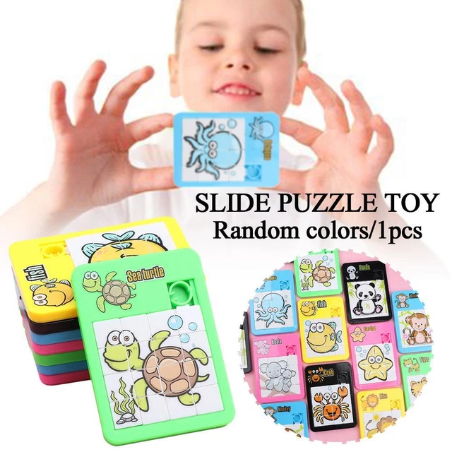 3D Sliding Puzzle Toy Animal Number Puzzle Slide Jigsaw Toy Educational R7H8