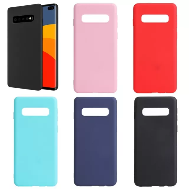 Samsung Galaxy Note 10 9 8 S10 S9 S8 Plus S7 Shockproof Thin TPU Soft Skin Case