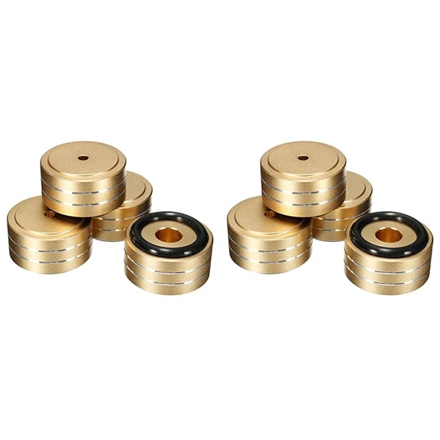 8 ut-Parleur Support D'Isolement Platine Vinyle DAC Coussinet de Pieds (Or) N7D4