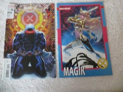Marvel Comics X-Men Judgment Day #014  Direct & Trading Card Variant Covers.