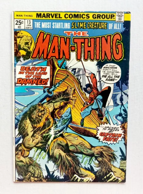 Man-Thing #13 - 1974 Shanna The She-Devil Marvel Value Stamp Bronze Age Horror