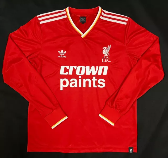 Liverpool Adidas Originals 1986-1987 #7 Kenny Dalglish Football Shirt Size: L