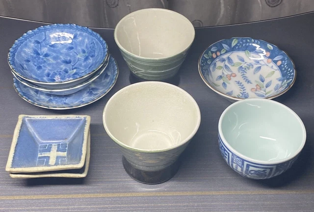 Lot De 6 Assiettes Creuses Gien 'Terre De Fer' Décor Arabesques - Faïence Ancienne (début 1900)