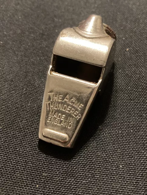 The Acme Thunderer Police Or Military Whistle Made In England - Vintage