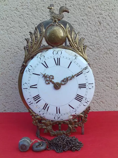 Mouvement Pendule Lanterne Ancienne Horloge Clock Uhr Orologio Relogio Klok (10)