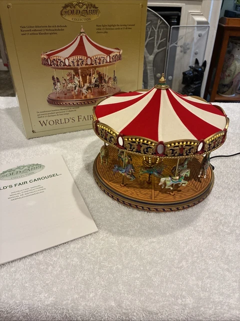 WORLD'S FAIR CAROUSEL ゴールドレーベルコレクション Vintage Mr. Christmas Gold Label Collection World's Fair