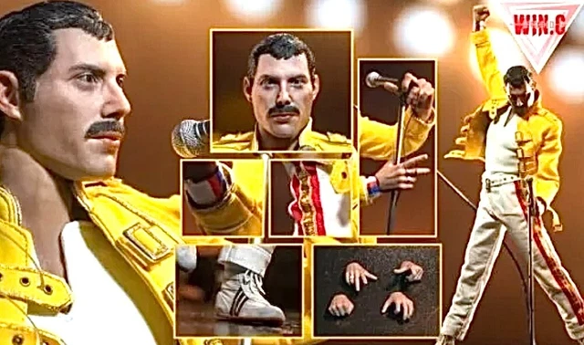 Win.C Studio WC001A 1/6 Scale Queen Freddie Mercury Yellow Jacket Costume Set
