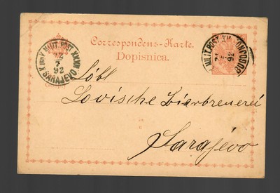 3-2-2-1 inutilizzato Coleman Bosnia 1906 44e 5k mischzähnung 