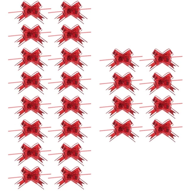 60 Pcs Archi del nastro Del Mestiere Natale Wrap Archi
