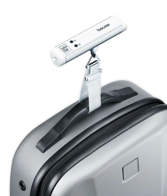 Beurer LS 10 Kofferwaage, Gepäckwaage Ideal für Flugreisen, 40 kg Tragkraft