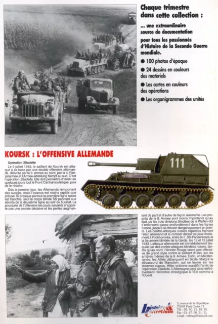MILITARIA Hors série N°38 Koursk l'offensive allemande 2