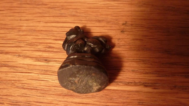 Vintage Burmese Solid Bronze Opium Scale Weight - Hintha Bird Figurine #5 3