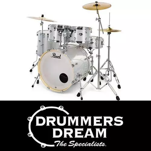 Pearl EXX Export Fusion Plus 5 Piece Drum Kit with Hardware - Artic Sparkle