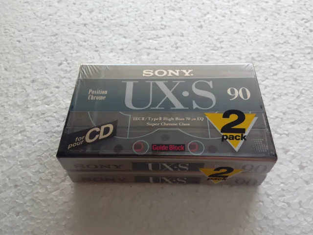 2er-Pack Sony UX-S 90 MC Kassette NEU und OVP