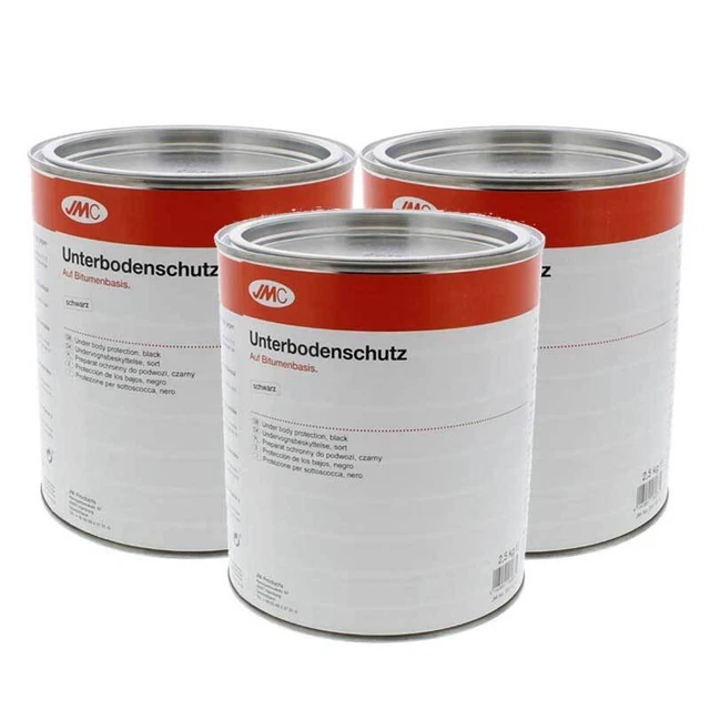 3 x Unterbodenschutz schwarz Bitumen 2,5 kg JMC nicht Überlackierbar 5550014